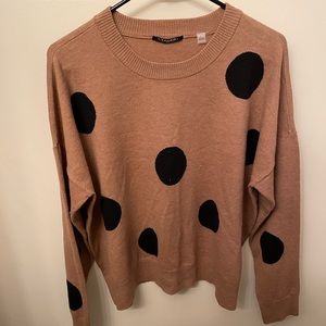 Tan Polka Dot Sweater